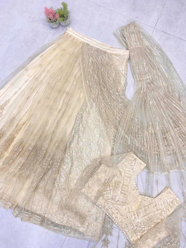Elegant_Beige_Embroidered_Lehenga_Choli_Set_With_Dupatta