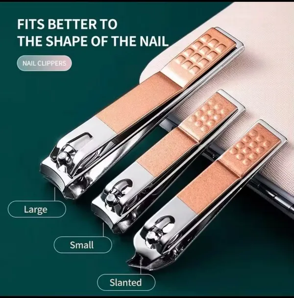 16_in_1_Rose_Gold_Manicure_Pedicure_Complete_Tool_Kit_|_Stainless_Steel_Nail_Care_Set_with_PU_Leather_Foldable_Case_|_Premium_Gift_Set_for_Women_&_Girls