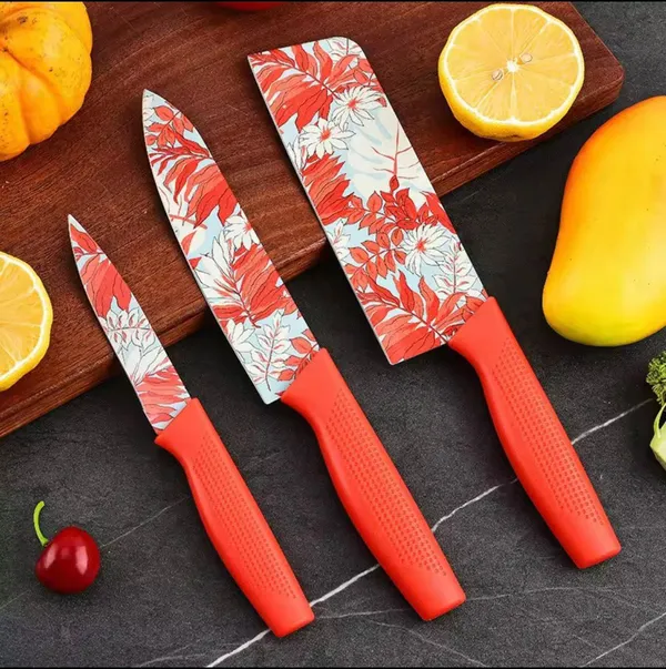 Floral_Print_Vegetable_Cleaver_Knife_—_Stainless_Steel_Blade_|_Red_Tropical_Design_|_Anti-Slip_Handle