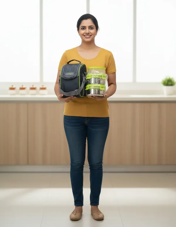 Jony_Stainless_Steel_Lunch_Box_Set_—_3_Containers_with_Clip_Lock_Lids_&_Insulated_Carry_Bag_|_Grey-Green