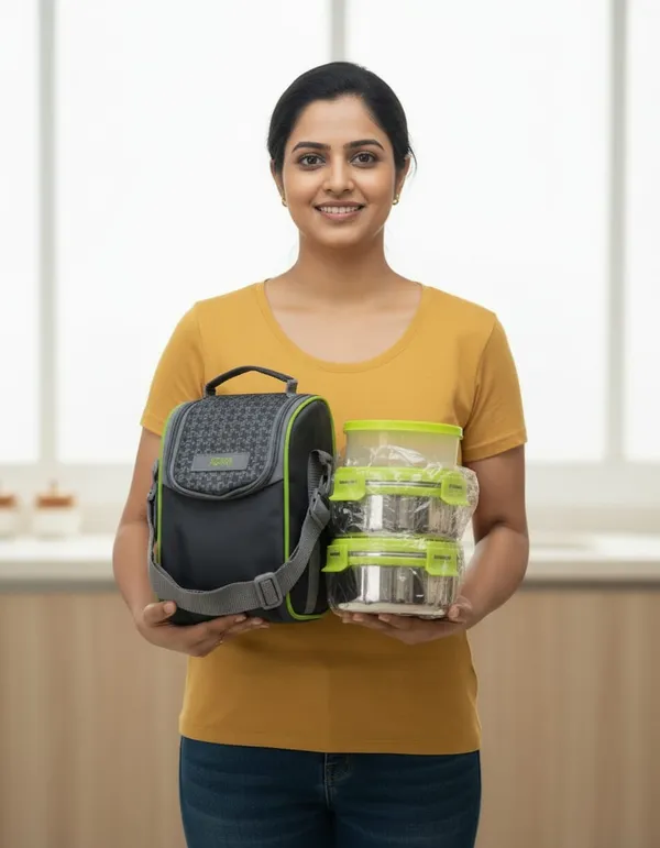 Jony_Stainless_Steel_Lunch_Box_Set_—_3_Containers_with_Clip_Lock_Lids_&_Insulated_Carry_Bag_|_Grey-Green
