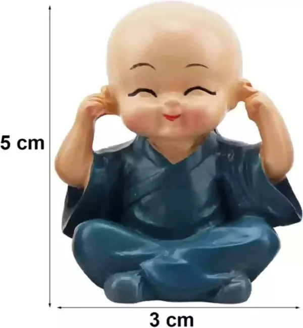 Multicolor_Polyresin_Soniya_Handcrafted_Baby_Monk_Buddha_Pack_Of_4_Statue_Decorative_Showpiece_-_4_Cm