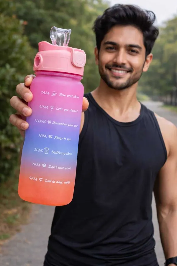 Multicolor_Motivational_Water_Bottle_2000_Ml_Plastic_Sipper_(Pack_Of_3)