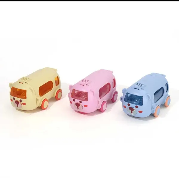 Multicolor_Vsell_Cute_Bus_Bottle_Sipper_For_Kids_500_Ml_Plastic,_Silicone_Bottle_(Set_Of_3)