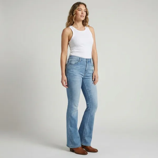 Womens_Blue_Flared_Denim_Jeans