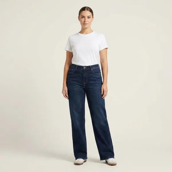 Womens_Dark_Blue_Straight_Fit_Denim_Jeans