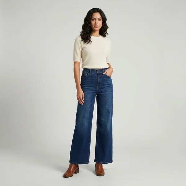 Womens_Dark_Blue_Wide_Leg_Denim_Jeans