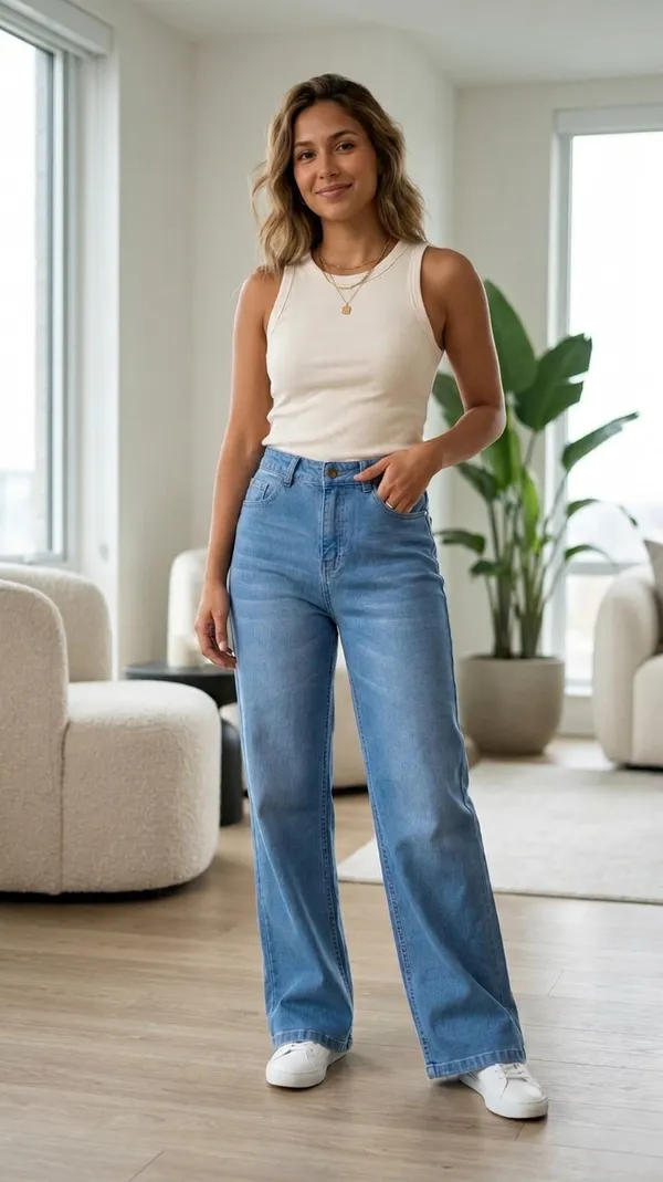 Womens_High_Waisted_Light_Blue_Straight_Fit_Jeans