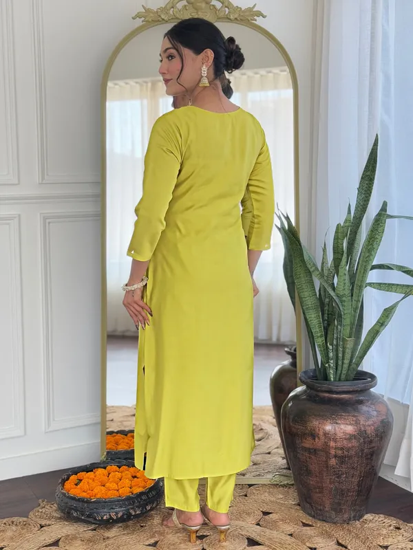 Yellow_Embroidered_Kurta_Set_with_Floral_Dupatta