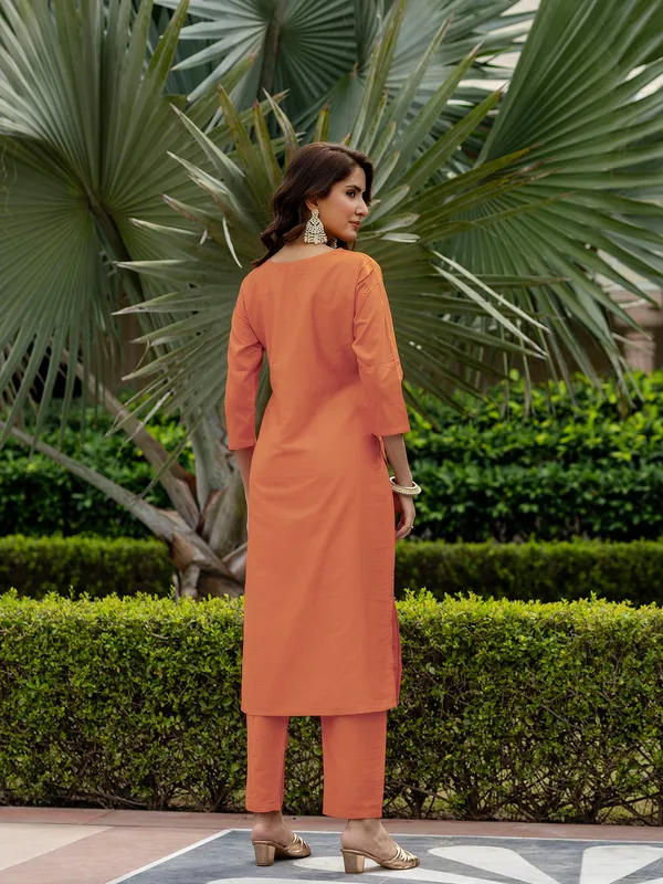 Women's_Orange_Rayon_Embroidered_Straight_Kurta_with_Rayon_Pant_And_Taby_Printed_Dupatta_Sets