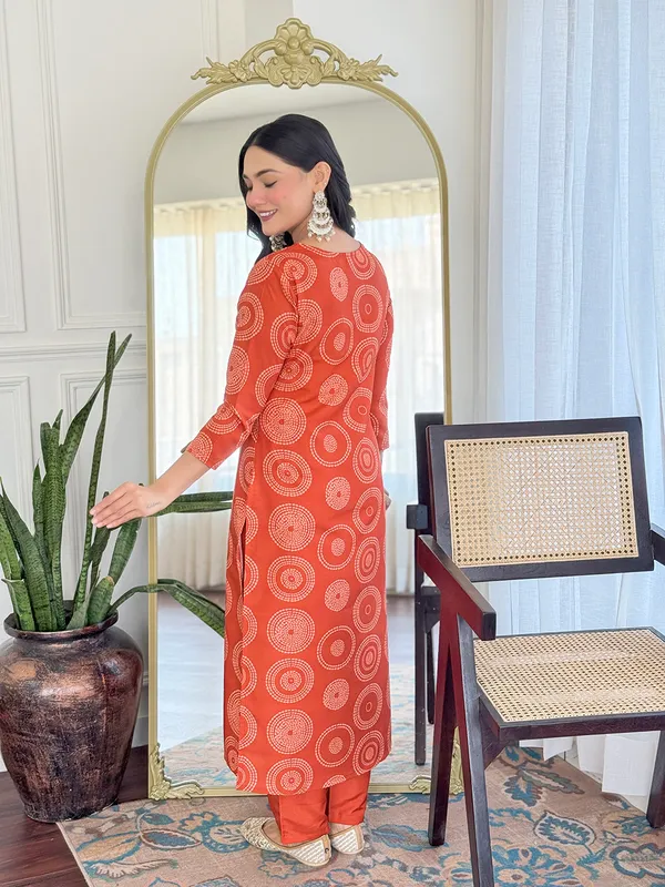 Orange_Print_Cotton_Suit_Set_With_Dupatta