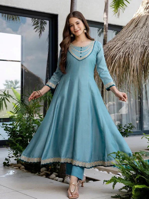 Sky_Blue_Embroidered_Anarkali_Suit_Set_With_Pant