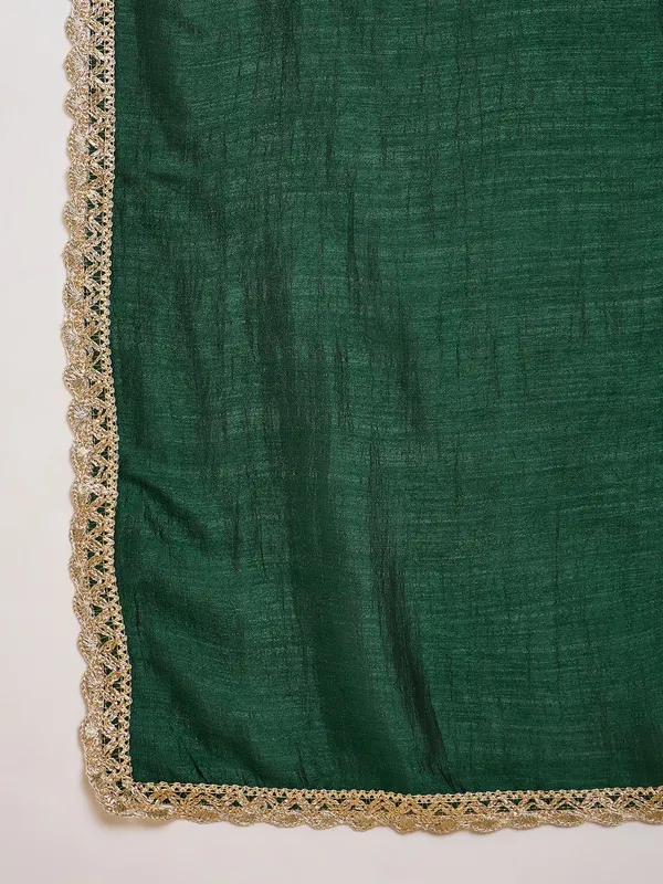 Dark_Green_Embroidered_Kaftan_Dress_with_Golden_Detailing