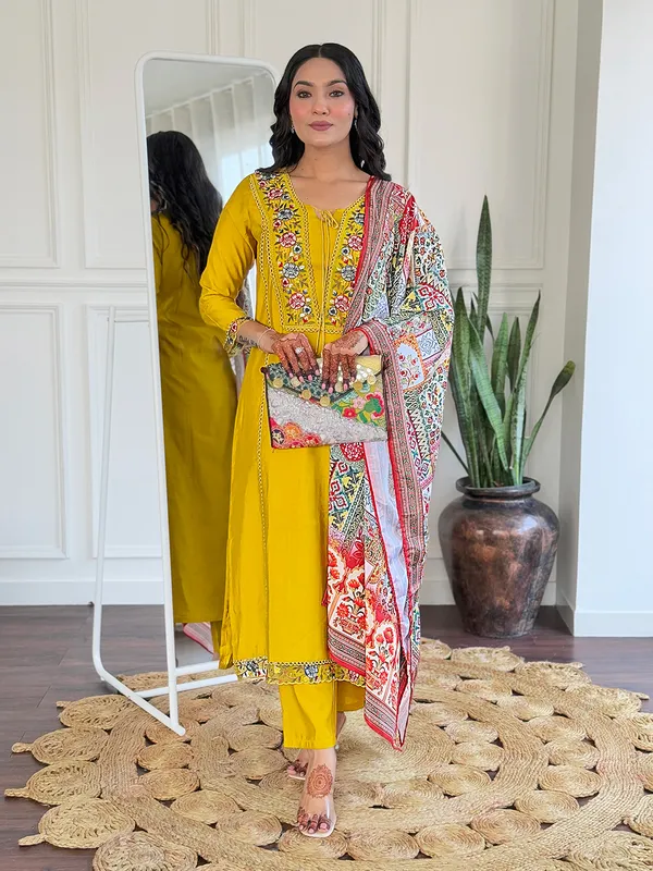 Mustard_Salwar_Suit_with_Printed_Dupatta__3