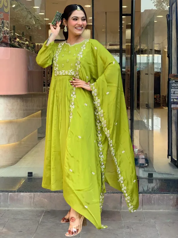 Lemon_Yellow_Embroidered_Anarkali_Suit_Set_With_Dupatta