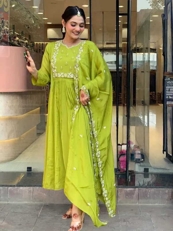 Lemon_Yellow_Embroidered_Anarkali_Suit_Set_With_Dupatta