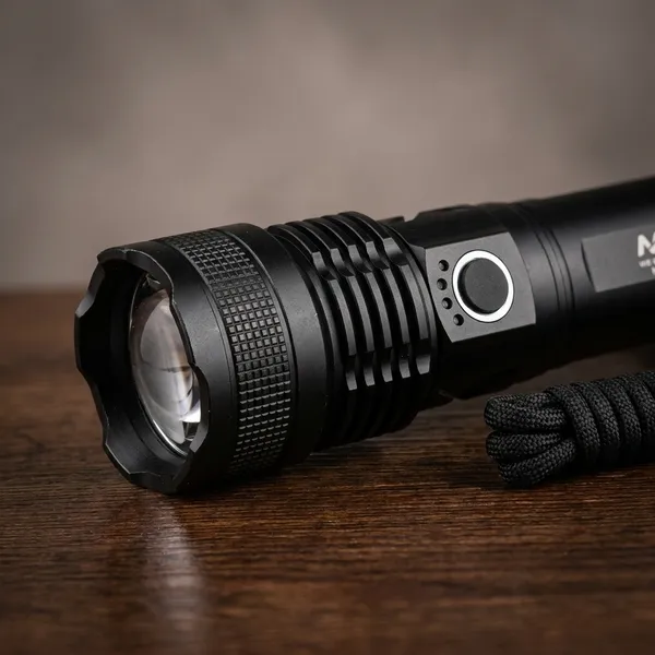 MZ_M983_Metal_Flashlight_with_Telescopic_Zoom,_Type-C_Charging_&_120_Mins_Runtime_-_Available_in_Black_&_Silver