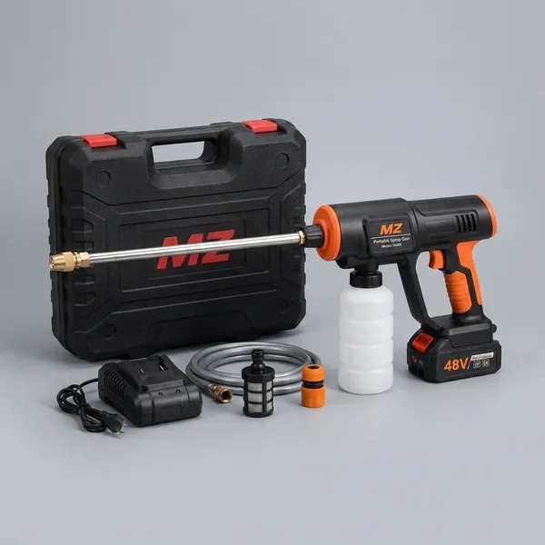 MZ_Portable_Cordless_Spray_Gun_WG02_-_48V_Double_Battery_Pack_High_Pressure_Washer_for_Car_&_Bike_Cleaning