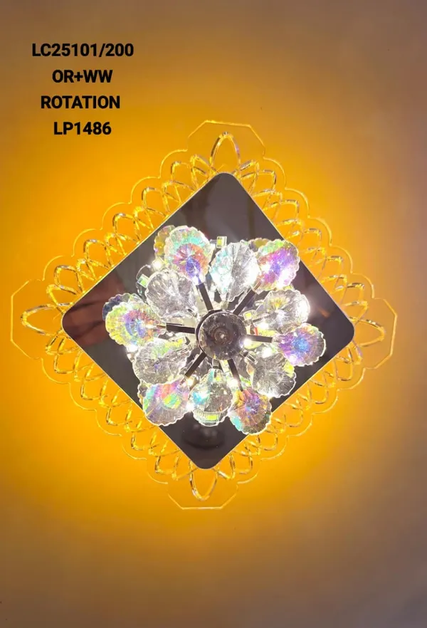 Crystal_Flower_Ceiling_Light_with_Rotating_Color_Effect_-_Model_LC25101/200