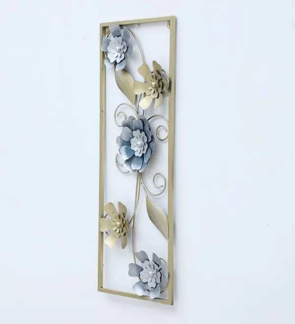 Metal_Floral_Wall_Art_Panel_-_Decorative_Frame_With_3D_Flowers