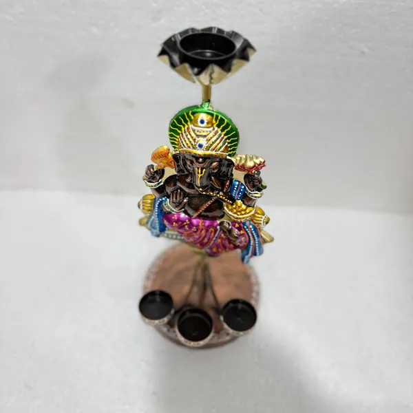 Decorative_Lord_Ganesha_Idol_With_Diya_Stand_-_Minakari_Work