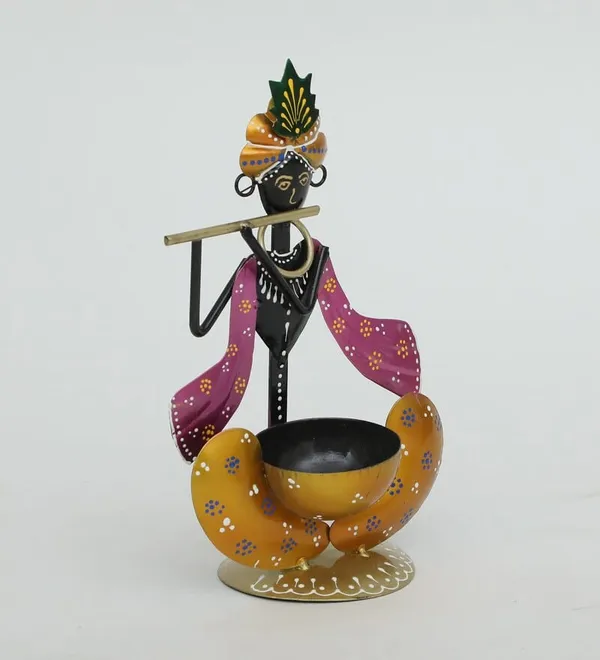 Decorative_Krishna_Tealight_Candle_Holder