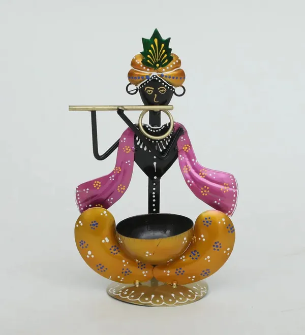 Decorative_Krishna_Tealight_Candle_Holder