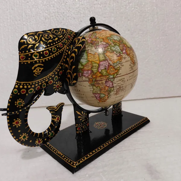 Decorative_Elephant_Globe_Holder_-_Antique_World_Map_Design