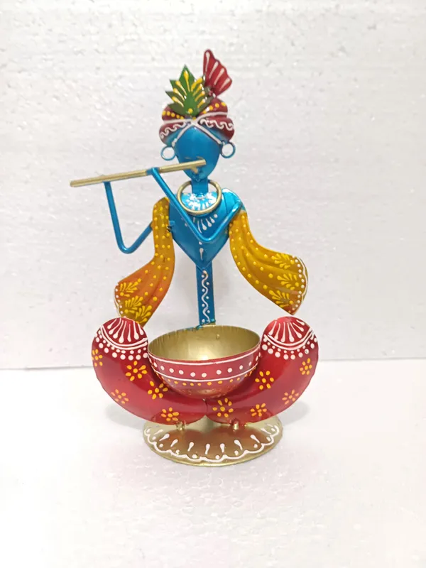 Decorative_Krishna_Tealight_Candle_Holder