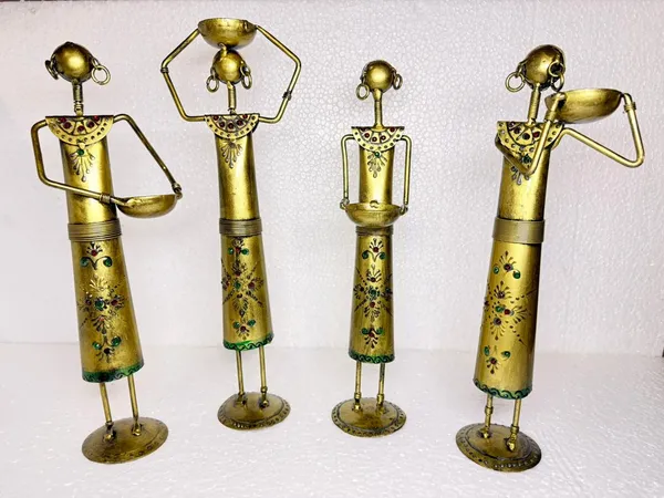 Brass_Metal_Figurine_Set_Of_4_-_Traditional_Handcrafted_Decorative_Showpieces
