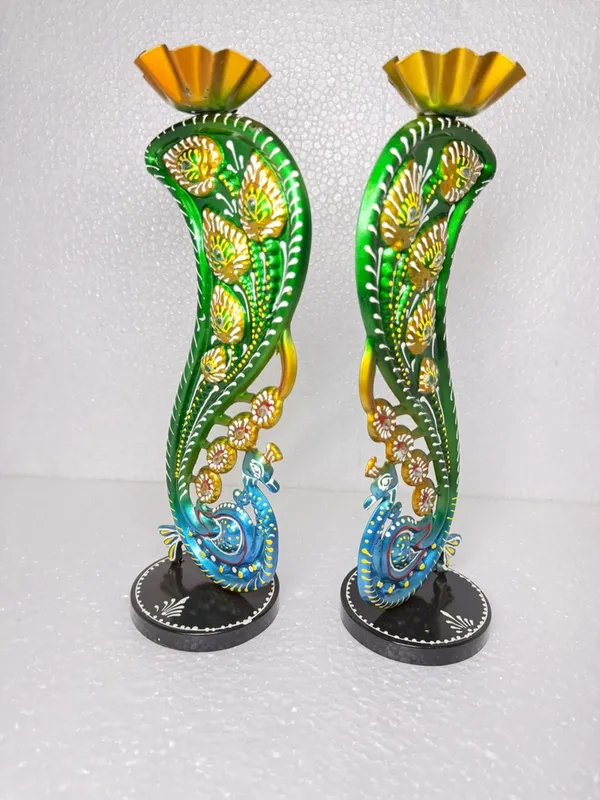 Handcrafted_Metal_Peacock_Flower_Vase_With_Golden_Accents_-_Set_Of_2