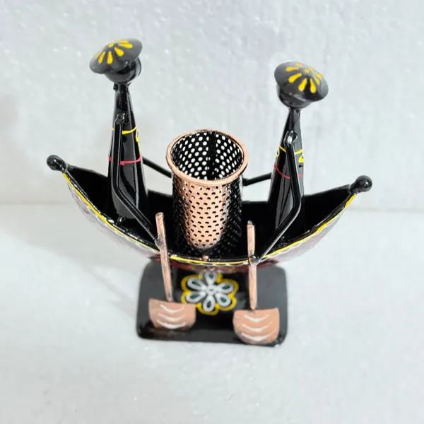 Decorative_Tribal_Couple_Pen_Stand_With_Copper_Finish
