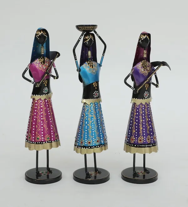 Decorative_Metal_Figurines_Set_Of_3_-_Traditional_Women_Carrying_Pots