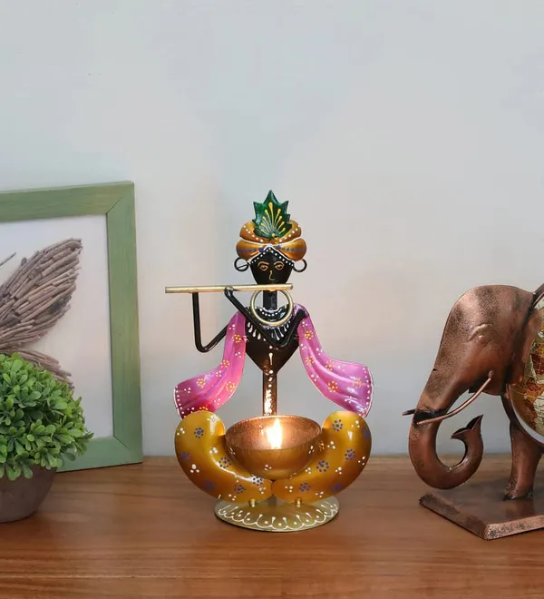 Decorative_Krishna_Tealight_Candle_Holder