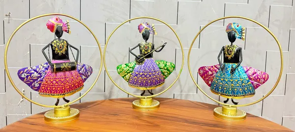 Handcrafted_Wire_Figurines_With_Colorful_Flared_Skirts_-_Set_Of_3