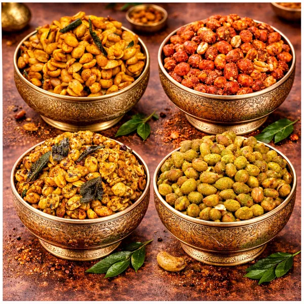 Green_Zing_Peanuts,_Peppry_Peanuts,_Red_Hot_Roast_Peanuts_And_Red_Hot_Rage_Peanuts_Combo_Pack_Of_4