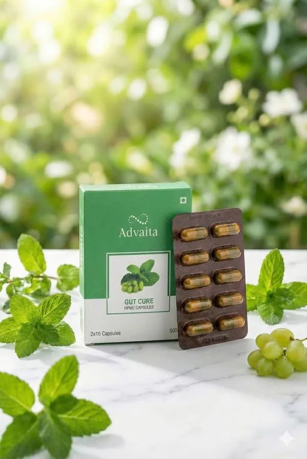 Advaita_Gut_Cure_Neem_Peppermint_Oil_Capsules_Digestive_Wellness_Gut_Comfort_Neem_Oil_350_Mg_Peppermint_Oil_150_Mg_Enteric_Coated_Vegetarian_Capsules_Digestive_Support_Formula_60_Capsules