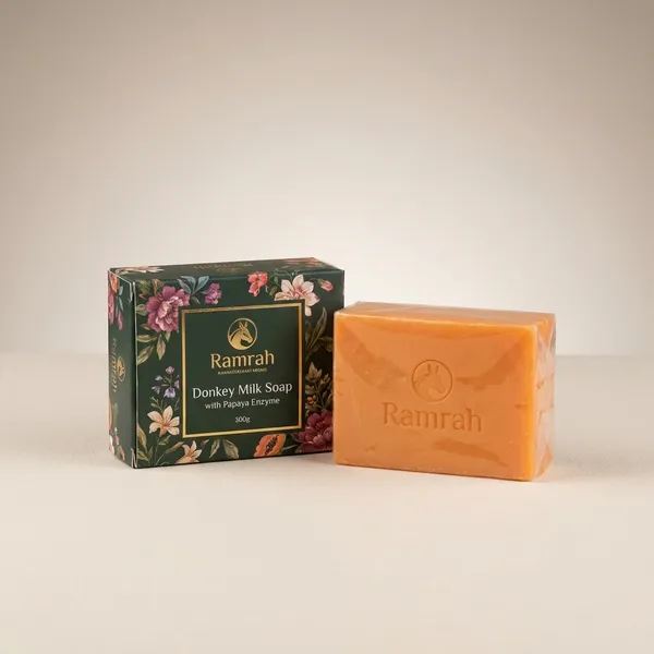 Donkey_Milk_Papaya_Enzyme_Soap_Skin_Brightening_Gentle_Exfoliation_Enriched_With_Papaya_Extract_Donkey_Milk_Almond_Oil_Shea_Butter_Cocoa_Butter_Deep_Moisturizing_Herbal_Bath_Soap_100G
