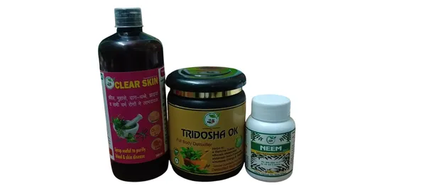 Skin_Allergy_&_Disease_-_Ayurvedic_Combo_-_Clear_Skin_Syrup,_Neem_Tablets_&_Tridosha_Ok_Full_Body_Detoxifier_Pack_Of_3