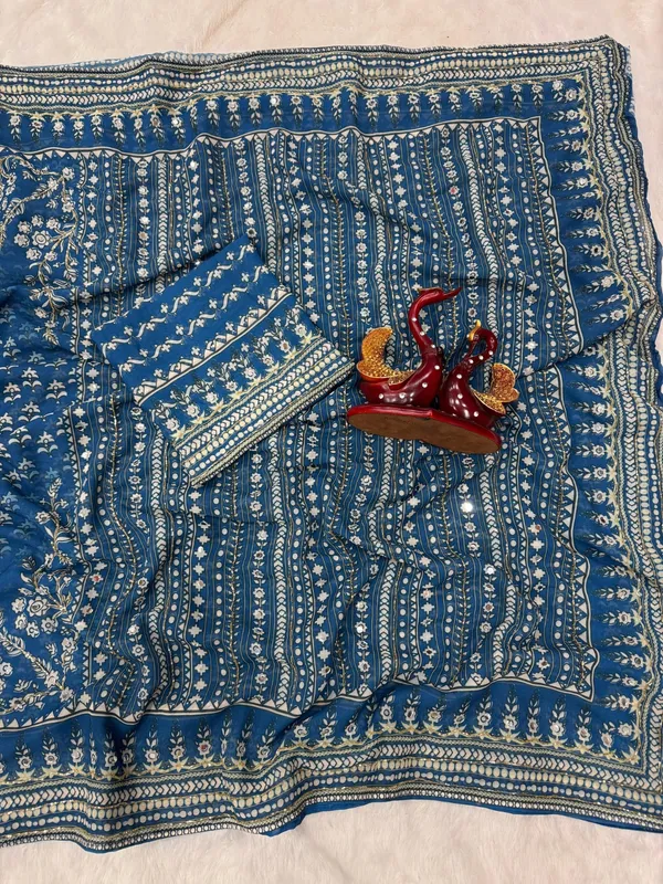 Havy_Soft_Fox_Georgette_Fabric_With_Beutiful_Prints_With_Beautiful_katdana_and_real_mirror_work