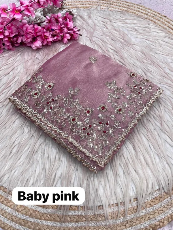 Baby_Pink_Pure_Fandy_Chiffon_Sarees_With_Amazing_3_Mm_C_Pallu_Sequence_Work_With_Cut__Work_Border