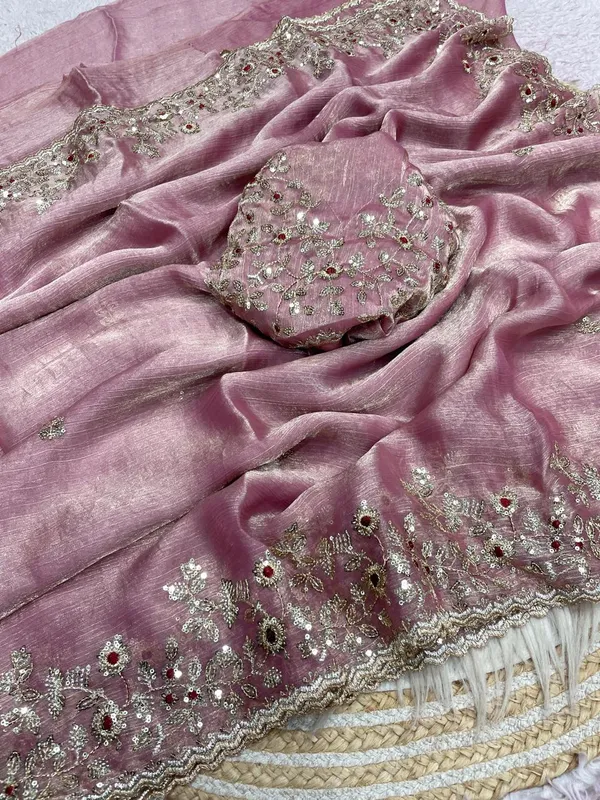 Baby_Pink_Pure_Fandy_Chiffon_Sarees_With_Amazing_3_Mm_C_Pallu_Sequence_Work_With_Cut__Work_Border