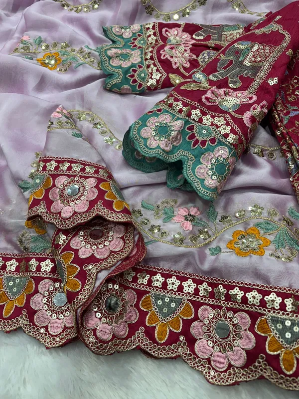 Pure_Soft_Rangoli_Silk_Fabric__With_Beautiful_Sequance_and_dori_Embroidery_Work_with_Real_Mirror