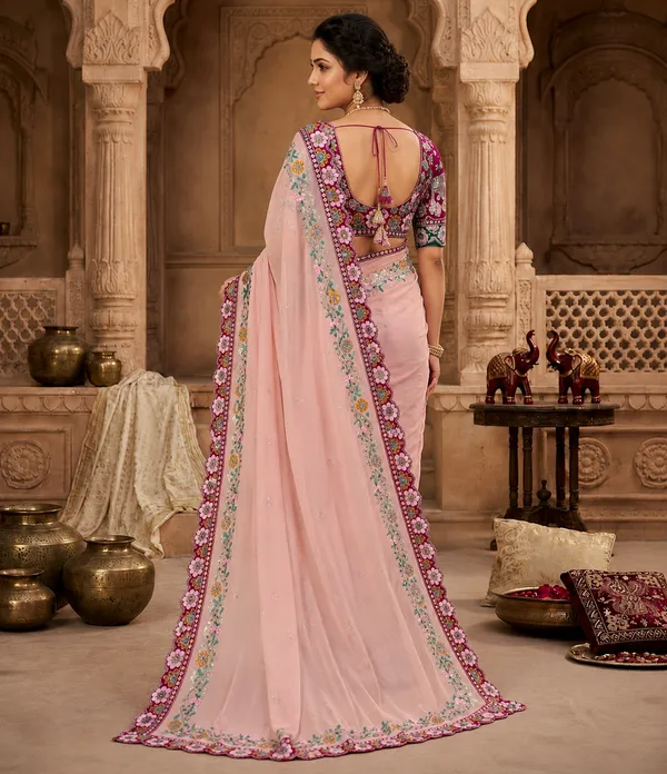 Pure_Soft_Rangoli_Silk_Fabric__With_Beautiful_Sequance_and_dori_Embroidery_Work_with_Real_Mirror