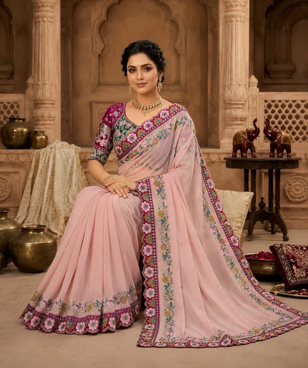 Pure_Soft_Rangoli_Silk_Fabric__With_Beautiful_Sequance_and_dori_Embroidery_Work_with_Real_Mirror