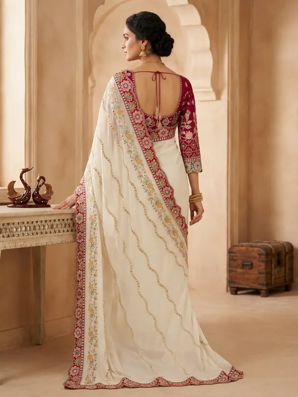 Pure_Soft_Rangoli_Silk_Fabric__With_Beautiful_Sequance_and_dori_Embroidery_Work_with_Real_Mirror