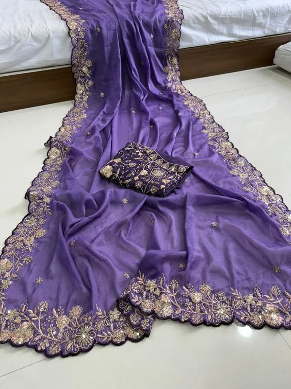 Pure_Star_Georgette_Sequence_Work_Saree_With_amazing_3_mm_C_Pallu_sequence_work_with_Cut__work_border