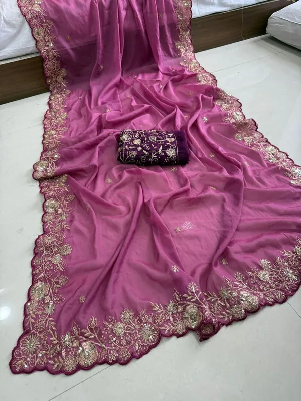 Pure_Star_Georgette_Sequence_Work_Saree_With_amazing_3_mm_C_Pallu_sequence_work_with_Cut__work_border