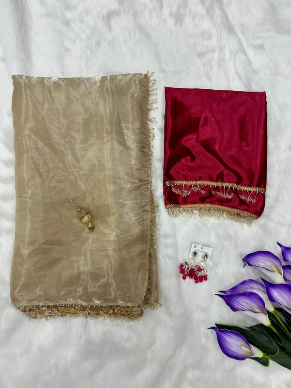 Beige_Stay_Beautiful_With_Our_New_Fandy_Sattin_Saree_With_Beautiful_Crystal_Moti_Lace_With_Beautiful_Handwork__Latkan_In_Pallu