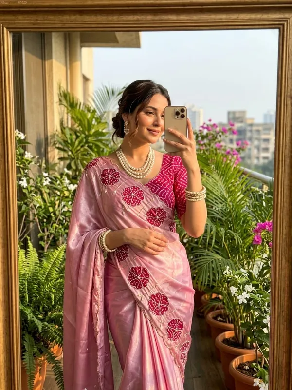Light_Pink_Very_Soft_Nd_Elegant_Rich_Look_Chinnon_Silk_Saree